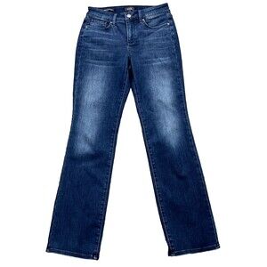 NYDJ Jeans Blue Lift Tuck Marilyn Stretch Straight Women's Size 4